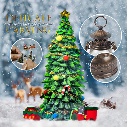 Extra Large Christmas Snow Globes Christmas Lantern, 13.8" Musical Snow Globe Rotating Train Snowglobe 8 Songs 6H Timer Music Box Dual Power Snowglobes for Kids Adults Lighted Christmas Decor Gifts