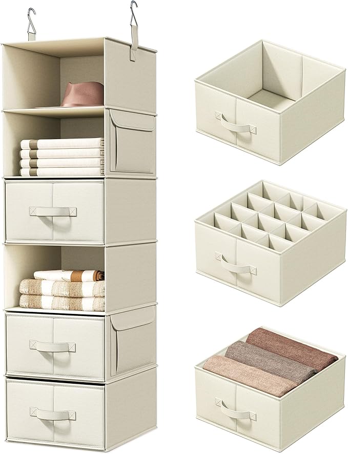 Vailando 6-Shelf Hanging Closet Organizer