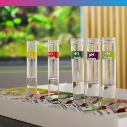 NT Labs Aquarium Lab Multi Test Kit (All-in-one Water Testing Kit - Ammonia, Nitrite, Nitrate, pH, General Hardness (GH) and Carbonate Hardness (KH)), Accurate Results, Up to 200 Tests, Easy to Use