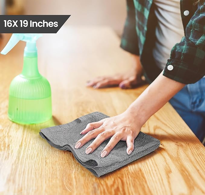 Utopia Towels Kitchen Bar Mops, 16 by 19 Inches, 100% Cotton Super Absorbent