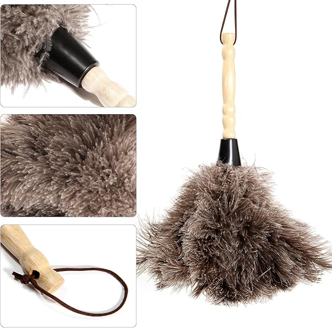 2pcs Ostrich Feather Dusters Natural Feathers Duster