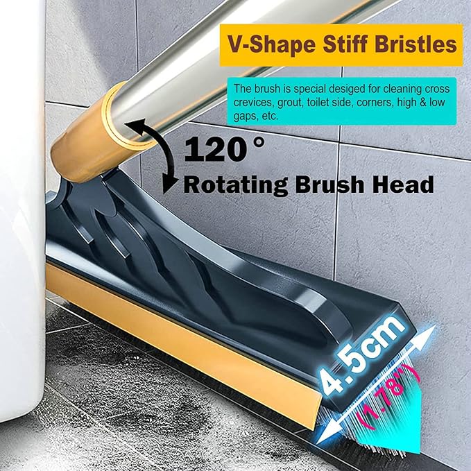2 in 1 Cleaning Scrub Brush Grout Brush Scrape Floor Scrub Brush