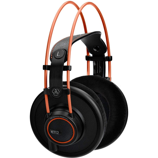 AKG Pro Audio K712 PRO, Wired, Over-Ear, Open Back, Reference Studio Headphones, Flat Wire Voice Coil, Black