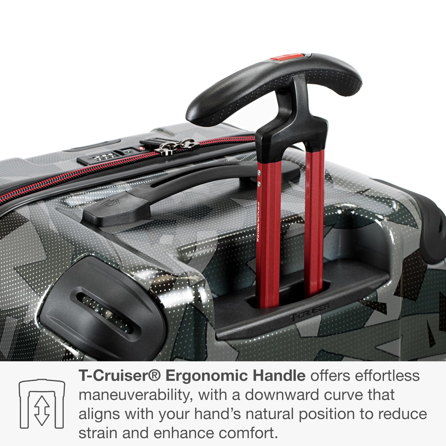 Traveler's Choice Maxporter II Polycarbonate Hardside Trunk with Spinner Wheels, Gray Camo, 31-Inch Large Trunk