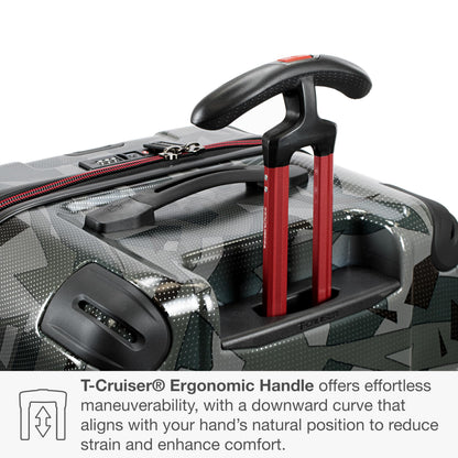 Traveler's Choice Maxporter II Polycarbonate Hardside Trunk with Spinner Wheels, Gray Camo, 31-Inch Large Trunk