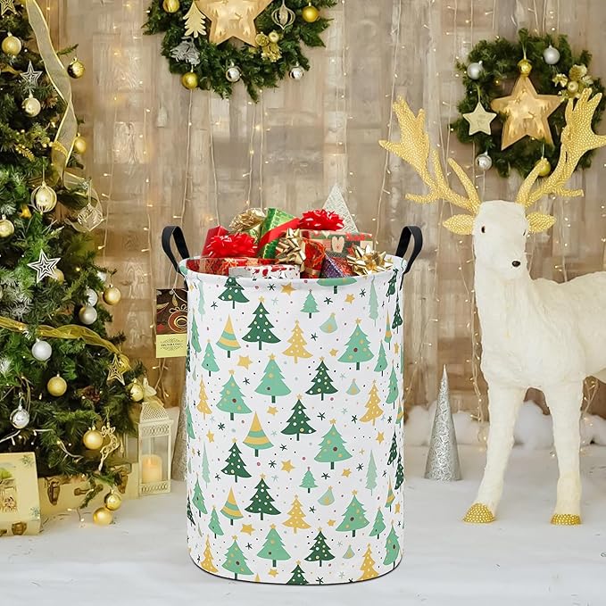 HUNRUNG Laundry Hamper, Large Canvas Fabric Lightweight Storage Basket Toy