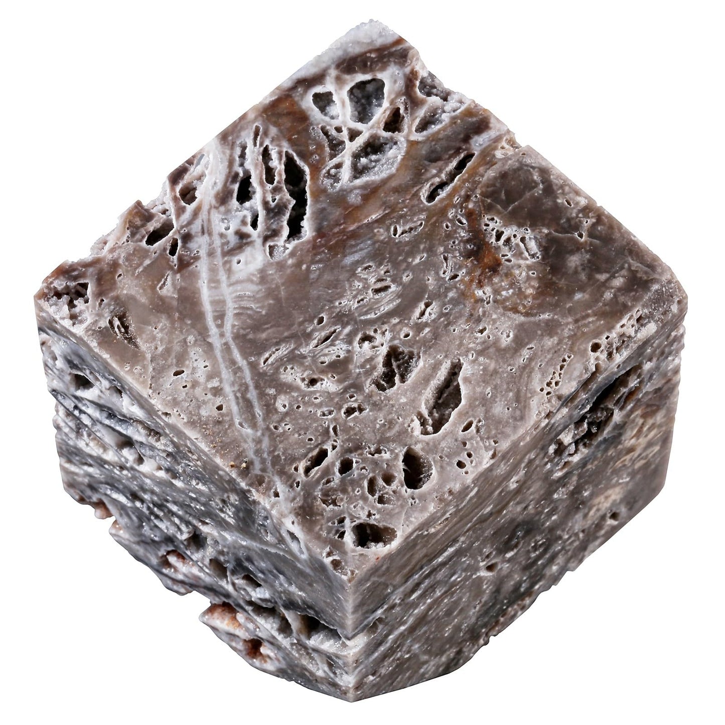 TUMBEELLUWA Natural Crystal Sphalerite Aromatherapy Essential Oil Diffuser Cube Geode Mineral Specimen Collectible Stone for Home Office Decor