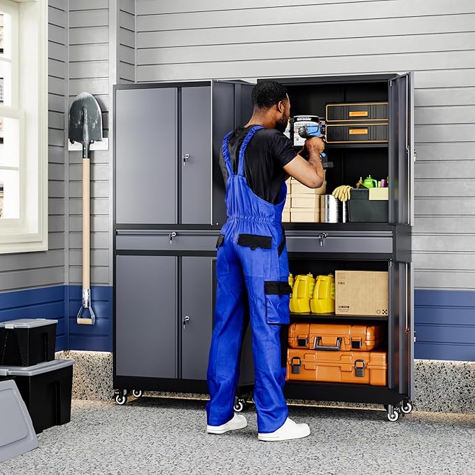 Yizosh Metal Garage Storage Cabinet