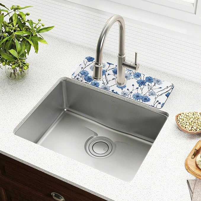 Kitchen Sink Splash Guard 1 PC 30 Inch Sink Faucet Mat Splash Guard