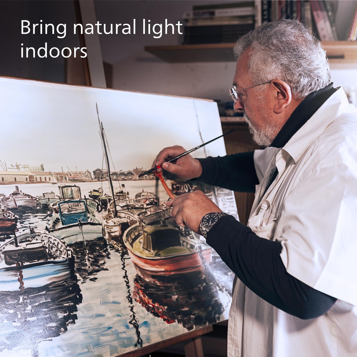 PHILIPS LED 75W A19 4-Pack Ultra Definition Daylight (5000K) 1100 Lumen (9W = 75W) Dimmable Frosted Flicker-Free Light Bulbs