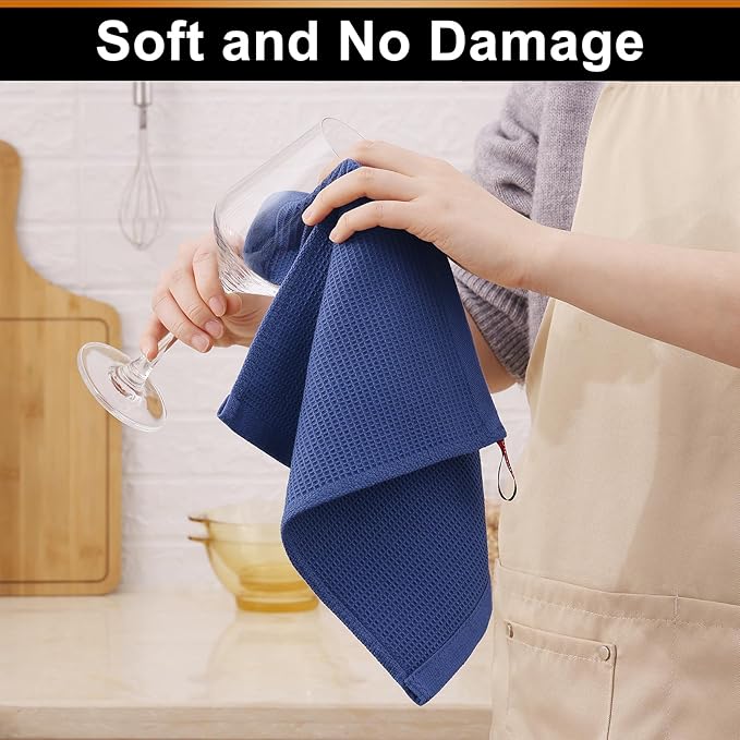 Homaxy 100% Cotton Waffle Weave Dish Cloths