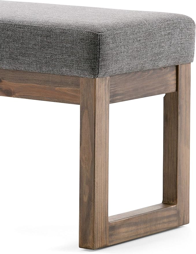 SIMPLIHOME Milltown Small Ottoman Bench