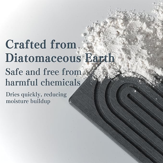 Stone Faucet Mat for Kitchen Sink, Quick Drying Mats, Water Absorbing Guard &