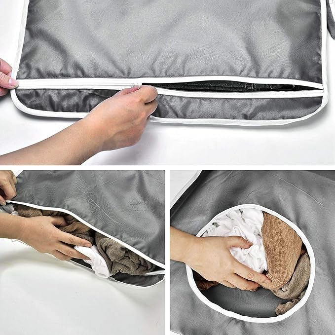 Durable hanging laundry hamper bag Behind door Space Saving