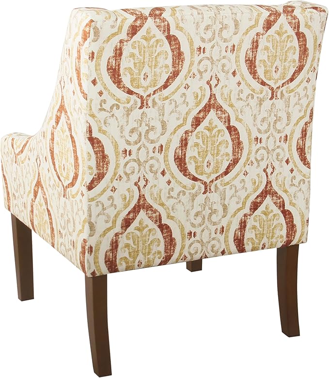 Homepop Home Decor | Upholstered Classic Swoop Arm Accent Chair | Accent Chairs