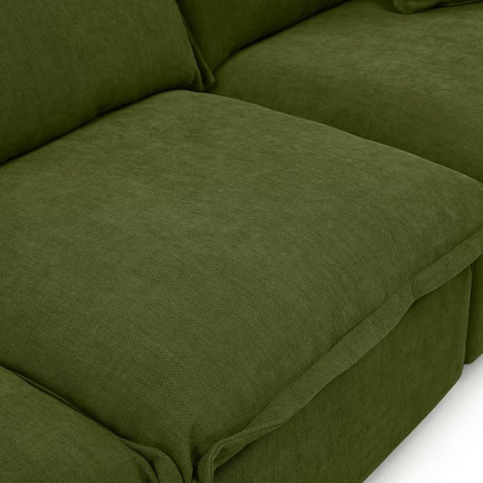 6 Seat U Shape Modular Sectional Couch Sofa