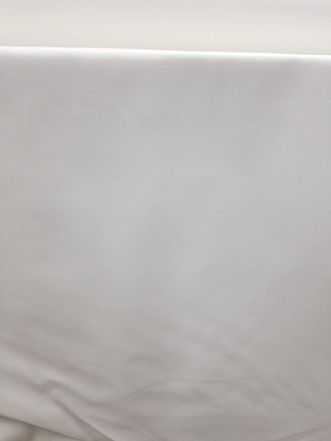 NAT Leathers | White Soft Faux Vegan Leather PU | 5 Yards Cut by The Yard |