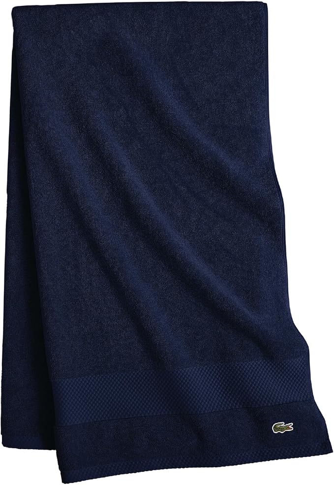 Lacoste Heritage 100% Supima Cotton Bath Sheet, Premium Super Soft Bath Towel