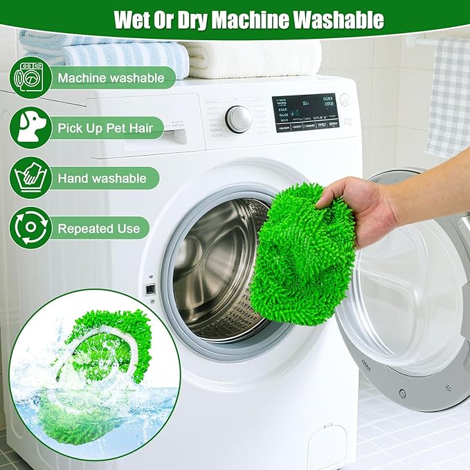 Mop Pads for Swiffer Sweeper Reusable Mop Dry Wet Mop Pad Refills Microfiber