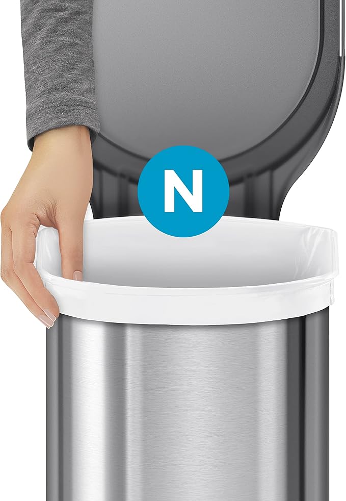 simplehuman Code N 60 Count, Dispenser Pack Custom Fit Liners, Drawstring Trash