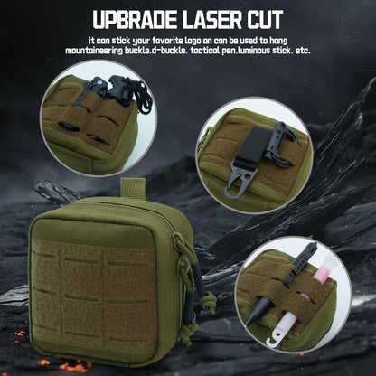 Small Admin Pouch Molle, Tactical Mini Utility Tool EDC Waist Belt Pouches Bag for Vest Backpack