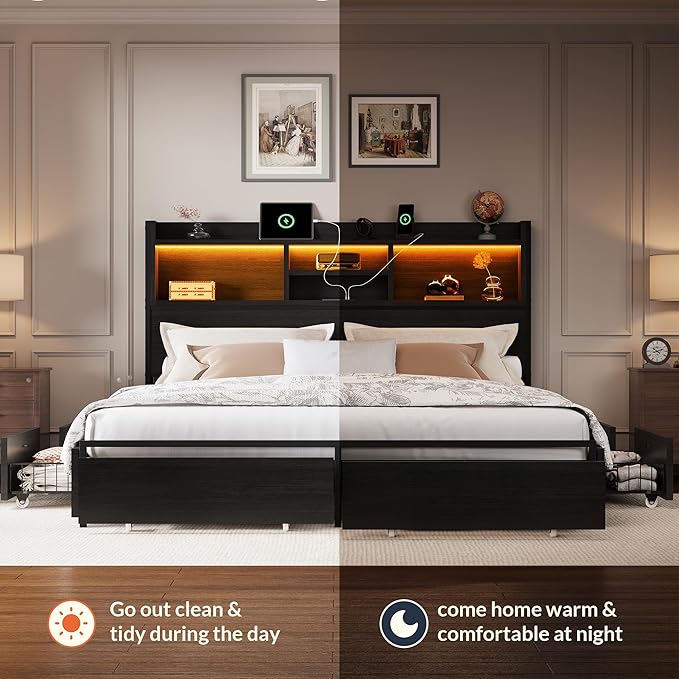 LARMACE King Size Bed Frame