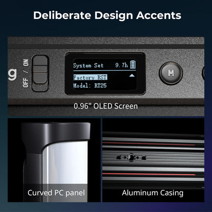 SMALLRIG RT25 RGB Tube Light Stick Kit, 25W RGBWW Led Light Wand, IP54 Waterproof, Handheld Light Bar, CRI96+, TLCI98+, 2500-10000K, for Photography, w 45Wh Battery Handle & Barndoor