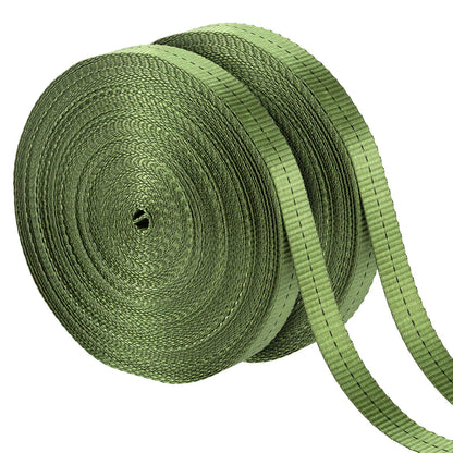2,425 Lbs Strength Tree Straps - 216FT Tree Tie Support Straps for Staking, Green Blend in with Landscaping for Guying Young Trees Straight and Storm Protection, for Outdoor Plants, 1" Wide