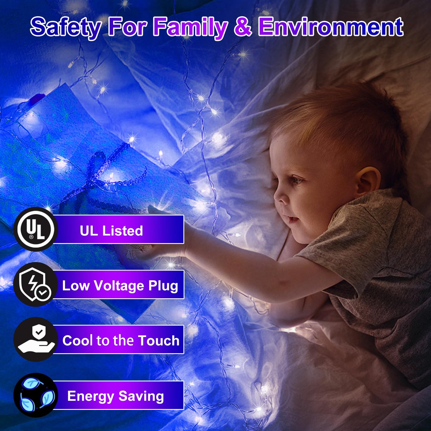 XIKENGSHQ 1500LED Christmas Lights Outdoor Use, 470ft 12 Modes Blue LED String Lights with Timer Dimmable, Waterproof Christmas Tree Lights for Xmas Patio Yard Fence Balcony Garden Party Decor Blue