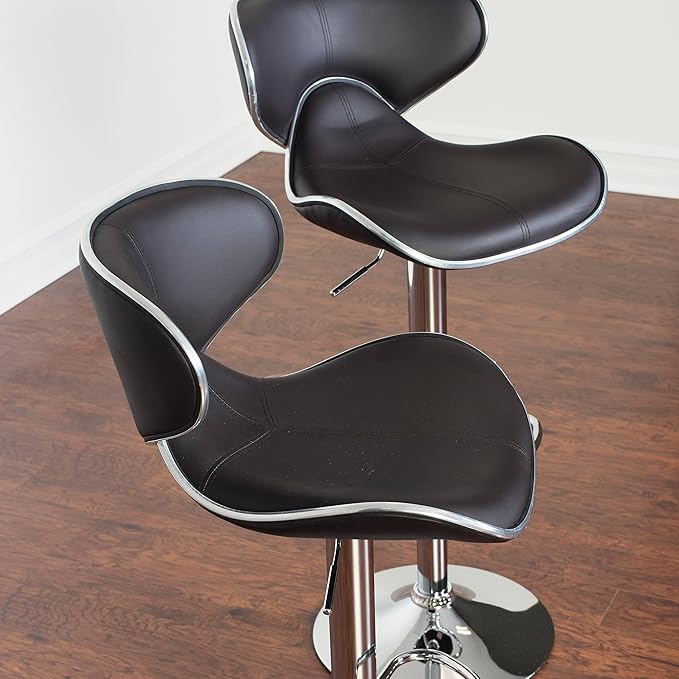 Roundhill Furniture Masaccio Cushioned Leatherette Upholstery Airlift