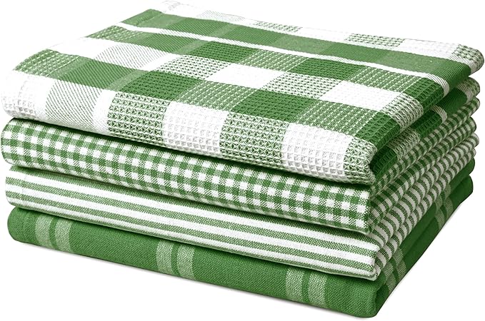 LANE LINEN 100% Cotton Kitchen Dish Cloths, Ultra Soft Absorbent Quick Drying