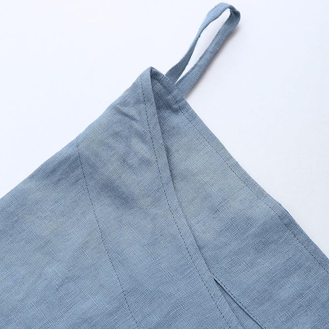 Amazhiyu Pure Linen Over The Door Laundry Hanging Hamper Bag