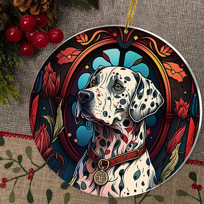 Dalmatian Christmas Ornament 2025 - Dalmation Gifts for Women, Dalmatian Ornament for Christmas Tree, Gifts for Dalmatian Lovers Dog Christmas Decor Keepsake