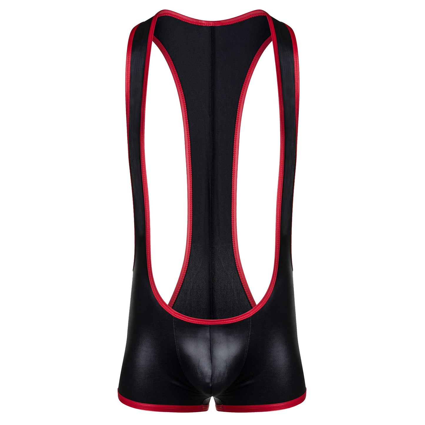 Gruff Pup Impulse Singlet (Black/Red - Assless, Medium)