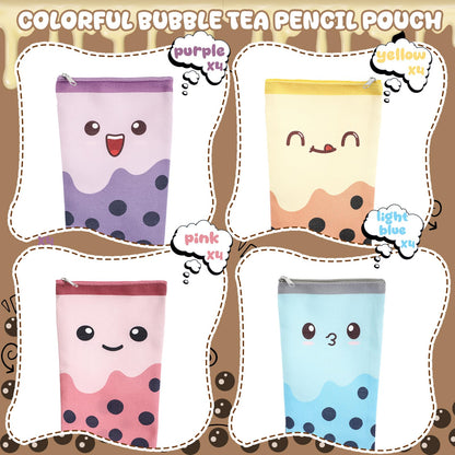 Jaloro 12 Pcs 100 Days of School Favors Cute Colorful Bubble Pencil Case Pop up Stand up Pencil Pouch Bulk with Zipper Standing Stationery Novelty Teacher Appreciation Gift for Student School Supplies