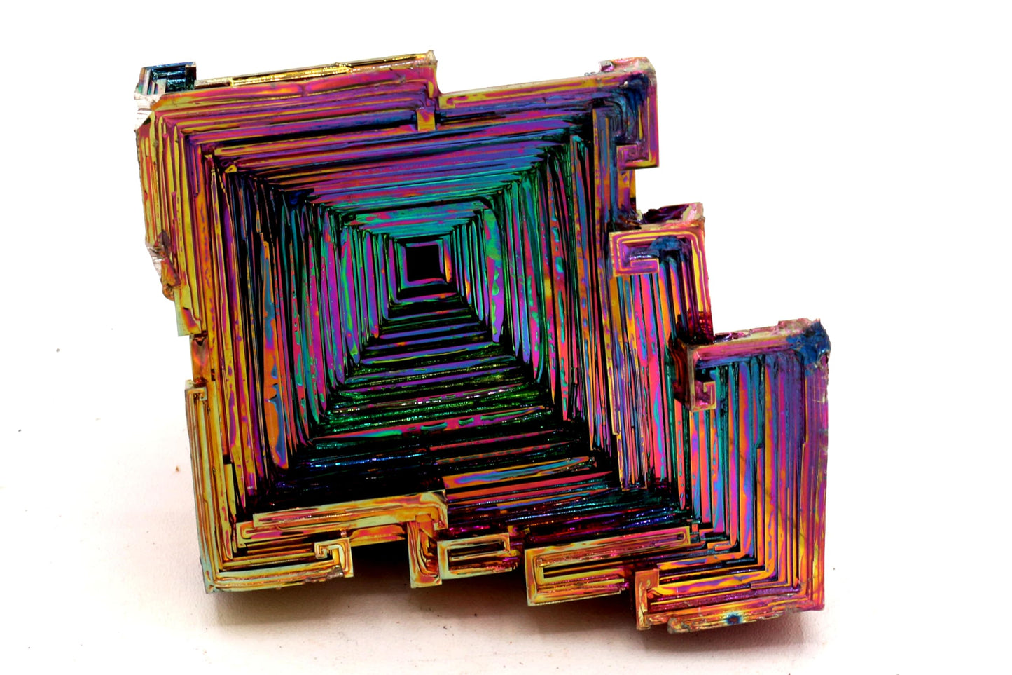 Rainbow Bismuth Crystal Stone Specimen for Collecting Decoration Wire Wrapping Wicca Reiki Energy Healing 99.99% USA Pure Mineral Element by Awesome Industries (200-300 Gram Weight)