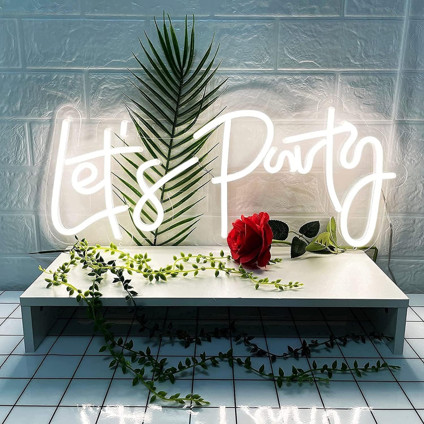 Ulalaza Better Together LED Neon Sign Night Light for Wall Party Décor Bedroom Room Bar Wedding Home Birthday Art Decoration Christmas with USB Chain Light modulator 5v