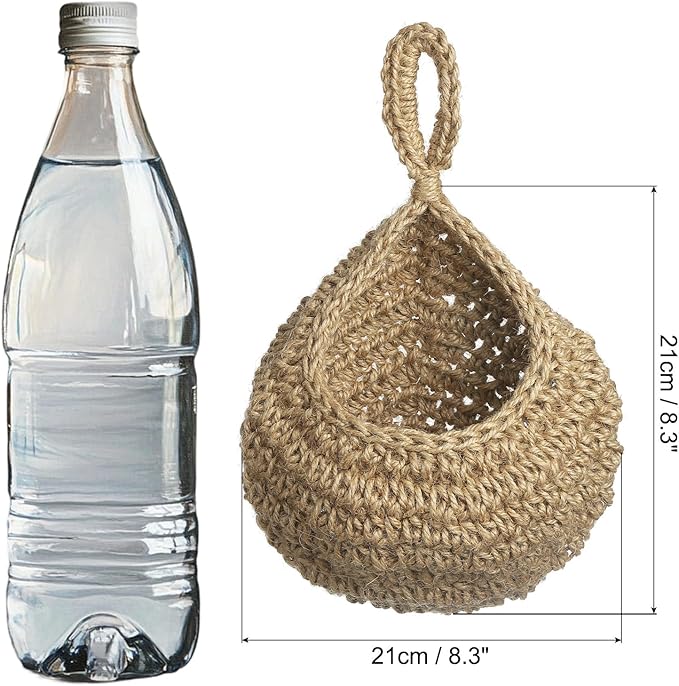 PATIKIL Hanging Fruit Baskets for Kitchen, Large Size Teardrop Home Decor