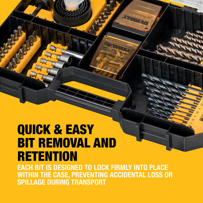 DEWALT High Performance Drill Drive Set (100 pc.), Fits Tstak IV Drawer, DT71569-QZ