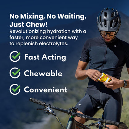 SaltStick Electrolyte FastChews - Tropical Mango Chewable Electrolyte Tablets - Salt Tablets for Runners, Electrolyte Chews for Hydration - 60 Count