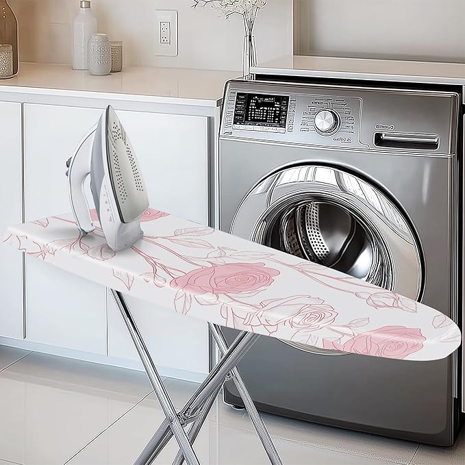 Floral Ironing Board Cover 17.7"x49", Standard Size Iron Board Covers