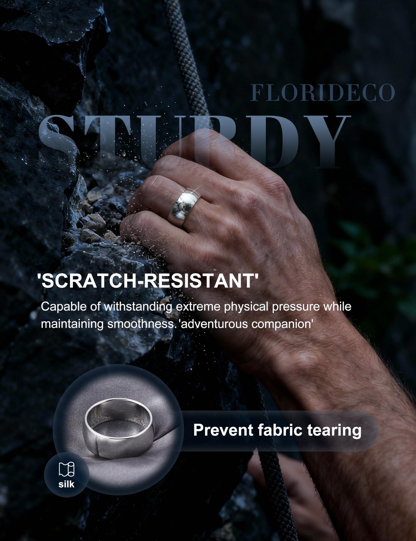 Florideco 8mm Stainless Steel Ring Wedding Bands for Women Mens Ring Wedding Band Plain Dome High Polished Size 9