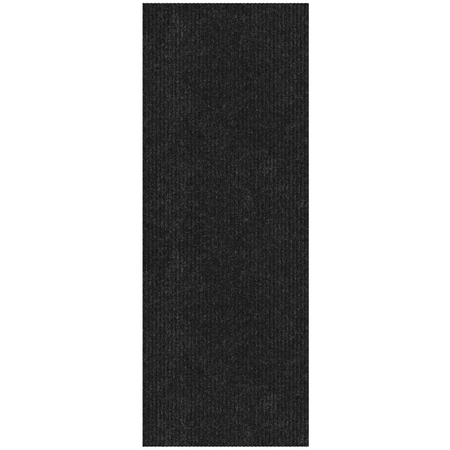 Ottomanson 3'11" x 17' Hallway Runner with Scraper Pile - Extra Durable Non-Slip Rug Mat for Indoor & Outdoor Use - Ideal for Kitchen, Entryway & Garage - High-Traffic Carpet, Black