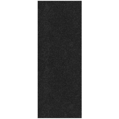 Ottomanson 3'11" x 17' Hallway Runner with Scraper Pile - Extra Durable Non-Slip Rug Mat for Indoor & Outdoor Use - Ideal for Kitchen, Entryway & Garage - High-Traffic Carpet, Black