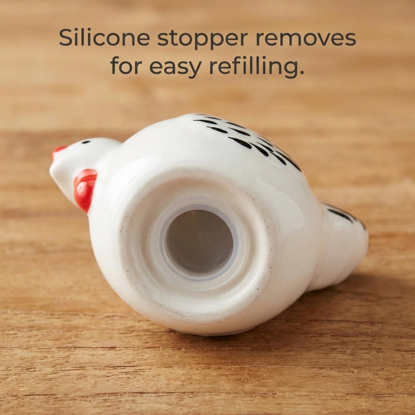 Cute Ceramic Farmhouse Salt & Pepper Shaker Set- Farm Chickens (Chickens)