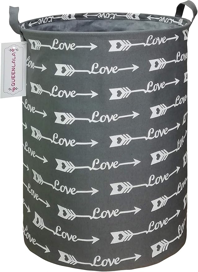 QUEENLALA Large Storage Basket, Laundry Hamper/Bathroom/Home Decor/Collapsible