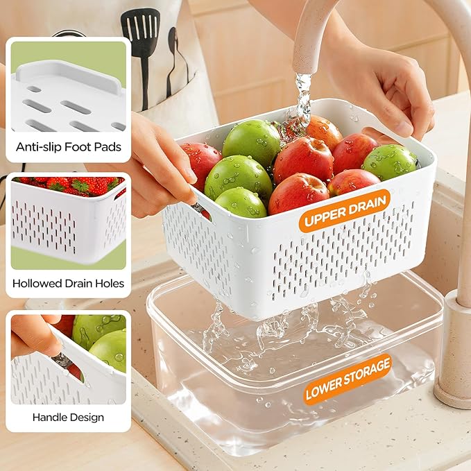 5-Pack Fruit Storage Containers