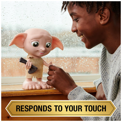 Wizarding World Harry Potter, Interactive Magical Dobby Elf Doll with Sock, over 30 Sounds and Phrases, 21.6cm, Kids’ Toys for Ages 6 and up