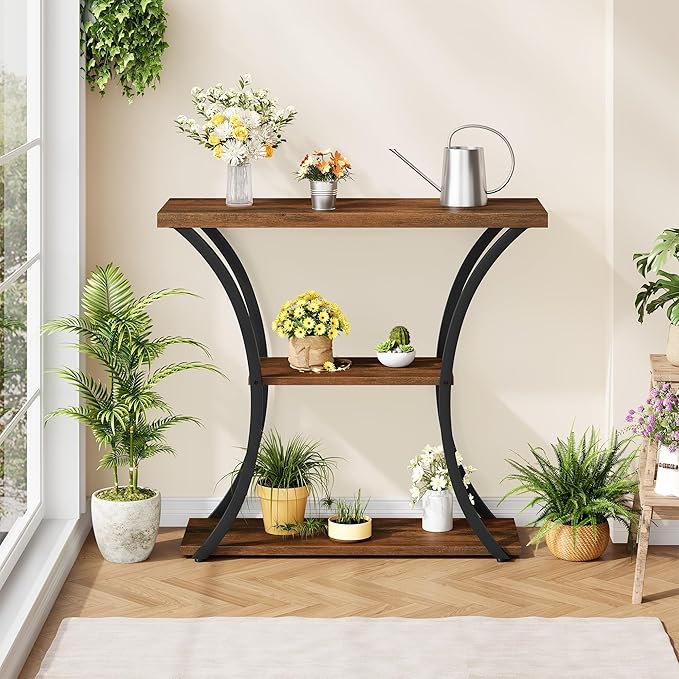 Hoctieon 3 Tier Console Table