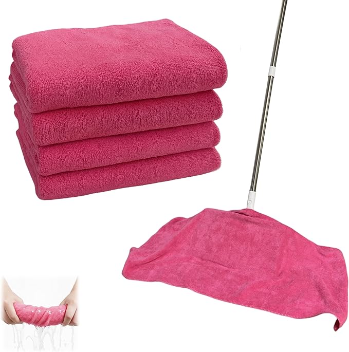 4/8 Pcs Extra Large Microfiber Cleaning Cloths – 30x20 in Mop Towels
